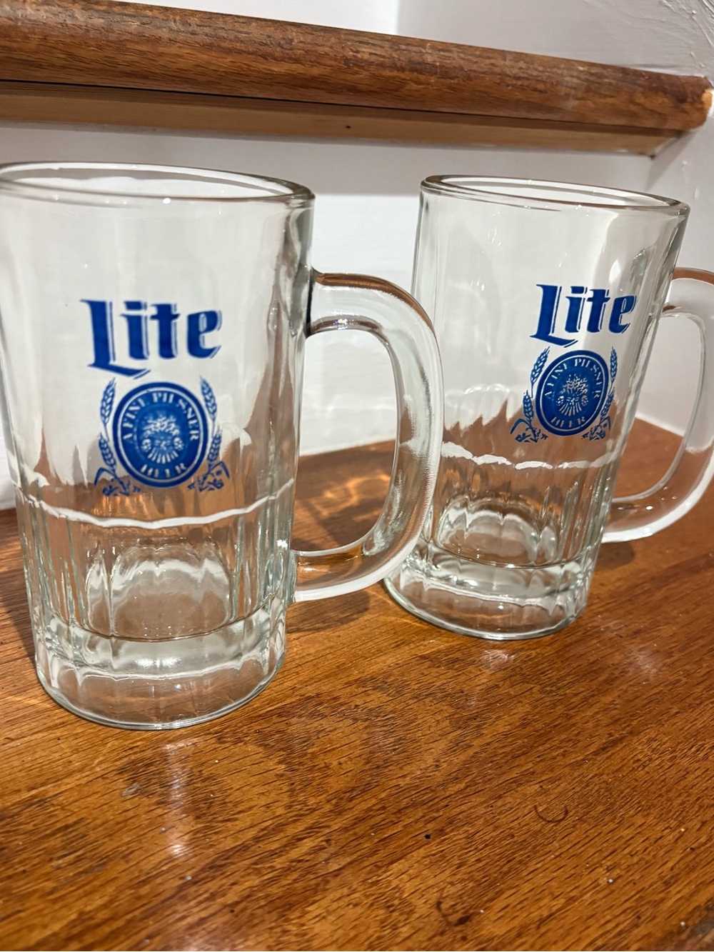 Miller Lite 12oz Beer Glasses - Set of 2